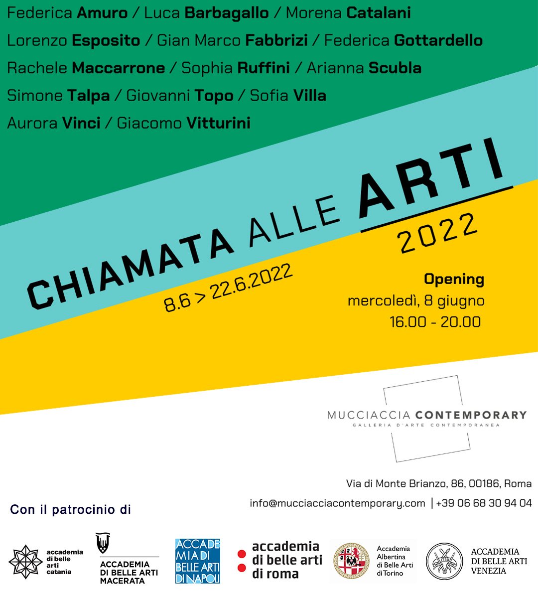 Chiamata alle arti 2022